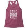 Born In November Racerback Tank