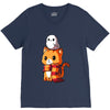 brave kitty V-Neck Tee