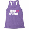 Bun in the Oven with Heart Baby Girl Racerback Tank