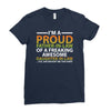i'm a proud father in law Ladies Fitted T-Shirt
