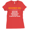 November Girl Hated By Many Ladies Fitted T-Shirt