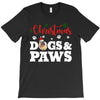 christmas dogs and paws T-Shirt