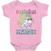 unicorns are born in march cute unicorn Baby Bodysuit