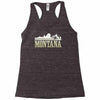 montana mountains Racerback Tank