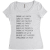 Dream Like Martin Women's Triblend Scoop T-shirt