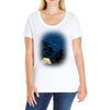 Mufasa and Simba Camp Ladies Curvy T-Shirt
