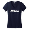 nikon camera Women's V-Neck T-Shirt