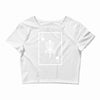 disc golf ace card target chains frisbee basket Crop Top