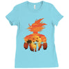 beautiful sunset Ladies Fitted T-Shirt