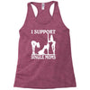 i support single moms Racerback Tank