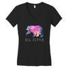 Big Dipper with Galaxy Women's V-Neck T-Shirt