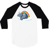real unicorns have curves 3/4 Sleeve Shirt