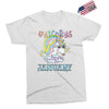 unicorns are born in january cute unicorn Exclusive T-shirt