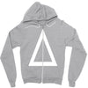 prism a triangle design graphic baseball jersey Zipper Hoodie