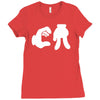 ca cartoon hands Ladies Fitted T-Shirt