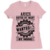 Aries Hated By Many Wanted By Plenty Ladies Fitted T-Shirt
