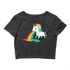 where rainbows come from (green) Crop Top