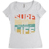 surf for life Women's Triblend Scoop T-shirt
