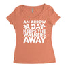 an arrow a day zombie dary Women's Triblend Scoop T-shirt
