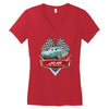 aunt flo Women's V-Neck T-Shirt