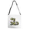 new dad number one 1 dad Adjustable Strap Totes