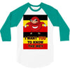 Ugandan Knuckles 3/4 Sleeve Shirt