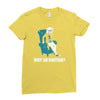 why so british Ladies Fitted T-Shirt