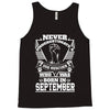 Never Underestimate Dog Rescuer Who Was Born September Tank Top