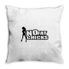 no fat chicks Throw Pillow