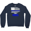 i don't kneel   patriotic stand for the flag, kneel for the dead Crewneck Sweatshirt