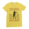 floss like a boss Ladies Fitted T-Shirt