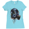 gas mask Ladies Fitted T-Shirt