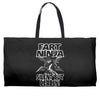 funny rfart ninja Weekender Totes