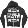 negate hate Zipper Hoodie