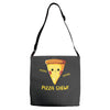 pizza chew! Adjustable Strap Totes
