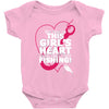 this girls heart Baby Bodysuit
