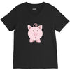 cute surprised pig pig V-Neck Tee