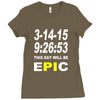 pi day 2015 pie math Ladies Fitted T-Shirt