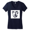 salvador dali face surrealist artist Women's V-Neck T-Shirt