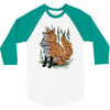 polygon fox graphic 3/4 Sleeve Shirt