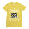 vintage made in 1951 perfectly aged a living legend Ladies Fitted T-Shirt