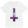 inverted galaxy cross funny  religion banter space fashion new V-Neck Tee