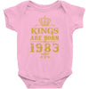 kings are born in 1983 Baby Bodysuit