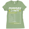 January Girl Facts Aquarius Ladies Fitted T-Shirt