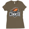 respect the commish fantasy football Ladies Fitted T-Shirt