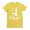 rollins for president  funny  comic henry rollins punk rock tv p Ladies Fitted T-Shirt