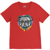 pug face V-Neck Tee