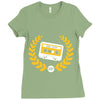 cassette taps Ladies Fitted T-Shirt
