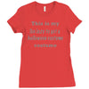 too lazy to get a halloween costume Ladies Fitted T-Shirt