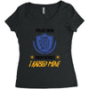 police mom  i rised mine Women's Triblend Scoop T-shirt